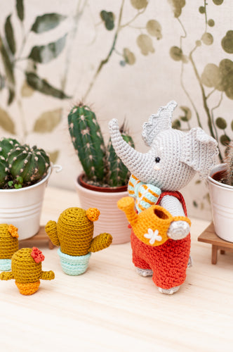 Pack de ovillos para Elifante y los cactus - Amigurumis e Imaginancias