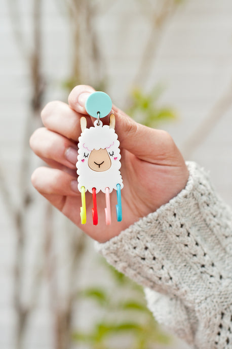 Pendientes Alpaca Portamarcadores