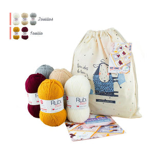 Kit " Manta Érase una vez" (Lanas Rubí)