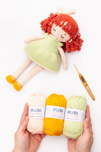 Kit "Muñeca Valentina" (Lanas Rubí)
